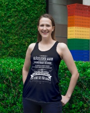 Lucky Man - Girl Friend German 8 Ladies Flowy Tank lifestyle-bellaflowy-tank-front-2