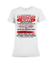 Yes I am a spoiled - Son Mom - C04 April Premium Fit Ladies Tee thumbnail