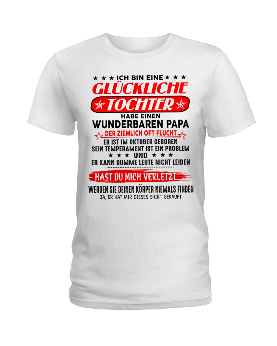 Geschenk fur die Tochter - C010 Oktober Ladies T-Shirt
