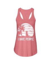 i hate people Ladies Flowy Tank tile