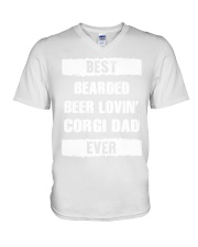 Corgi Dad V-Neck T-Shirt tile