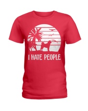 i hate people Ladies T-Shirt tile