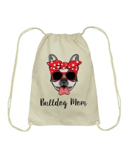 bulldog mom Drawstring Bag tile