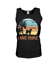 i hate people Unisex Tank tile