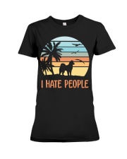 i hate people Premium Fit Ladies Tee tile