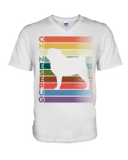 Pug Vintage V-Neck T-Shirt tile