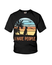 i hate people Youth T-Shirt tile