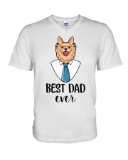 Chihuahua Dad2 V-Neck T-Shirt tile