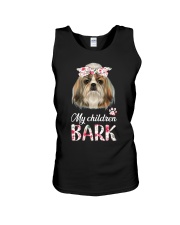 my children bark Unisex Tank tile