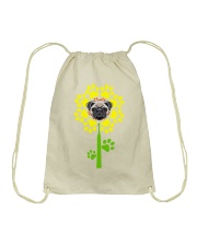 Pug Flower2 Drawstring Bag tile