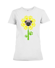 Pug Flower2 Premium Fit Ladies Tee tile