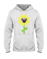 Pug Flower2 Hooded Sweatshirt tile
