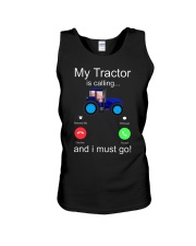 My Tractor Is Calling Blue Unisex Tank tile