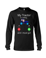 My Tractor Is Calling Blue Long Sleeve Tee tile