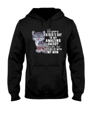 Cat Happy FatherS Day Hooded Sweatshirt tile