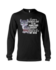Cat Happy FatherS Day Long Sleeve Tee tile