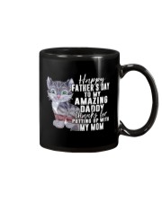 Cat Happy FatherS Day Mug tile