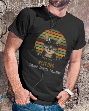 Cat Dad The Man The Myth The Legend Classic T-Shirt lifestyle-mens-crewneck-front-4