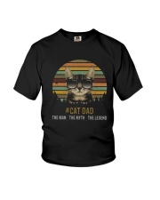 Cat Dad The Man The Myth The Legend Youth T-Shirt tile