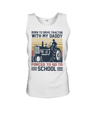 Born To Drive Tractor Unisex Tank tile