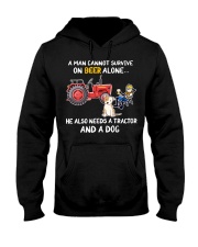 Tractor Beer Hooded Sweatshirt front