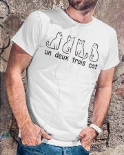 un deux trois cat Classic T-Shirt lifestyle-mens-crewneck-front-4