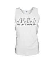 un deux trois cat Unisex Tank tile