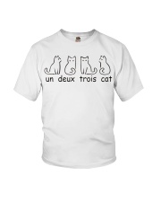 un deux trois cat Youth T-Shirt tile