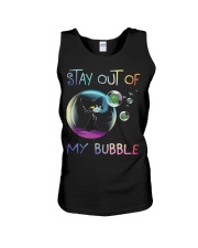 stay out of my bubble Unisex Tank tile