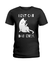 best cat dad ever Ladies T-Shirt tile