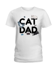 cat dad Ladies T-Shirt tile
