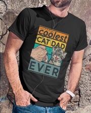 Coolest Cat Dad Classic T-Shirt lifestyle-mens-crewneck-front-4