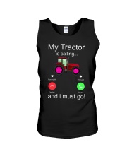 My Tractor Is Calling Pink Unisex Tank tile