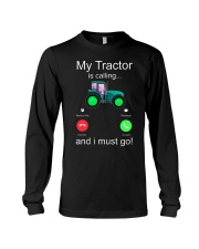 My Tractor Is Calling Green Long Sleeve Tee tile