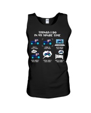 Tractor Blue Unisex Tank tile