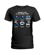 Tractor Blue Ladies T-Shirt tile