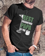 Best Quarantined Papa By Par Classic T-Shirt lifestyle-mens-crewneck-front-4