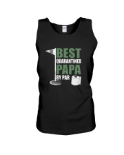 Best Quarantined Papa By Par Unisex Tank tile