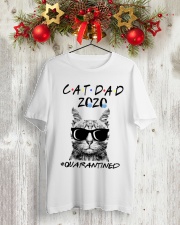 cat dad2 Classic T-Shirt lifestyle-holiday-crewneck-front-2