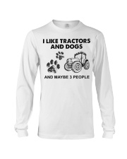 I Like Tractors and Dogs Long Sleeve Tee tile