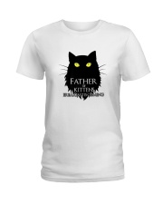 Father Of Kittens Breakfast Is Coming Ladies T-Shirt tile