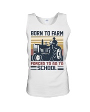 Born To Farm Tractor Unisex Tank tile