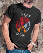 Father Of Cat Classic T-Shirt lifestyle-mens-crewneck-front-4