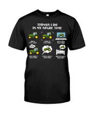 Tractor Farmer Things I Do Classic T-Shirt tile
