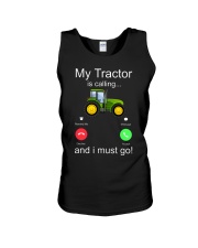 My Tractor Is Calling Yellow Unisex Tank tile