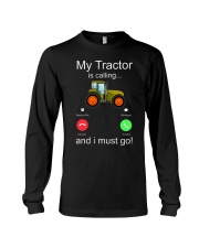 My Tractor Is Calling Red Long Sleeve Tee tile