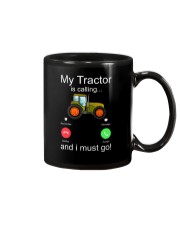 My Tractor Is Calling Red Mug tile