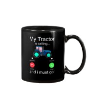 My Tractor Is Calling Blue Mug tile