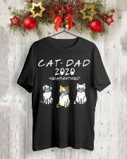 cat dad 2020 quarantinen Classic T-Shirt lifestyle-holiday-crewneck-front-2