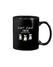 cat dad 2020 quarantinen Mug tile